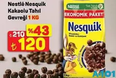 NESTLE NESQUİK KAKAOLU TAHIL GEVREĞİ 1 KG